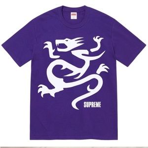 Authentic Supreme x Mobb Depp dragon purple tshirt